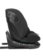 KikkaBoo Scaun auto cu ISOFIX i-Hike Blackcertificat I-Size 40-150cmR129SPS-protectie impact lateraltetiera reglabila 15pozitii cu spuma memoriesezut rotativcentura top tether5 pozitii inclinare spatarreductor