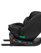KikkaBoo Scaun auto cu isofix I-Round I-SIZE Black 40-150 cmomologat R129sezut rotativ4 pozitii de inclinare a spataruluitetiera reglabila in 5 pozitiiperna moalehusa detasabilatetiera cu spuma cu memorie