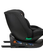 KikkaBoo Scaun auto cu isofix I-Round I-SIZE Black 40-150 cmomologat R129sezut rotativ4 pozitii de inclinare a spataruluitetiera reglabila in 5 pozitiiperna moalehusa detasabilatetiera cu spuma cu memorie