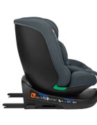 KikkaBoo Scaun auto cu isofix I-Round I-SIZE Dark Grey 40-150 cmomologat R129sezut rotativ4 pozitii de inclinare a spataruluitetiera reglabila in 5 pozitiiperna moalehusa detasabilatetiera cu spuma cu memorie