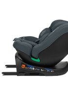 KikkaBoo Scaun auto cu isofix I-Round I-SIZE Dark Grey 40-150 cmomologat R129sezut rotativ4 pozitii de inclinare a spataruluitetiera reglabila in 5 pozitiiperna moalehusa detasabilatetiera cu spuma cu memorie