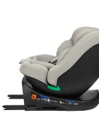 KikkaBoo Scaun auto cu isofix I-Round I-SIZE Light Grey 40-150 cmomologat R129sezut rotativ4 pozitii de inclinare a spataruluitetiera reglabila in 5 pozitiiperna moalehusa detasabilatetiera cu spuma cu memorie