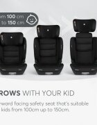 KikkaBoo Scaun auto cu isofix i-Scout Light Grey i-SIZE 100-150 cmSPS-sistem de protectie impact lateralspatar reglabil in 4 pozitiitetiera reglabila in 10 pozitiiconectori isofix telescopici cu sistem vizual verificare