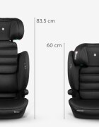 KikkaBoo Scaun auto cu isofix i-Track i-SIZE Black 100-150 cmtetiera reglabila 12 pozitii cu spuma de memorieprotectie SPSconectori isofix cu afisaj instalare corecta