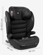 KikkaBoo Scaun auto cu isofix i-Track i-SIZE Black 100-150 cmtetiera reglabila 12 pozitii cu spuma de memorieprotectie SPSconectori isofix cu afisaj instalare corecta