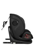 KikkaBoo Scaun auto cu isofix pentru copii i-View i-SIZE Black 40-150 cmrecomandat de la nastererear facing pana la 105 cmpozitie de somnsezut rotativSPStetiera reglabila