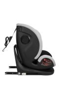 KikkaBoo Scaun auto cu isofix pentru copii i-View i-SIZE Light Grey 40-150 cmrecomandat de la nastererear facing pana la 105 cmpozitie de somnsezut rotativSPStetiera reglabila