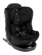 KikkaBoo Scaun auto i-SIZE i-SAFE Black pentru copii cu inaltimea 40-150 cmfixare cu isofixtetiera reglabilasezut rotativ cu pozitie e somnspatar reglabil 4 pozitiipernuta reductor si husa detasabila