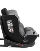 KikkaBoo Scaun auto i-SIZE i-SAFE Light Grey pentru copii cu inaltimea 40-150 cmfixare cu isofixtetiera reglabilasezut rotativ cu pozitie e somnspatar reglabil 4 pozitiipernuta reductor si husa detasabila