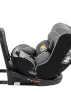 KikkaBoo Scaun auto i-SIZE i-SAFE Light Grey pentru copii cu inaltimea 40-150 cmfixare cu isofixtetiera reglabilasezut rotativ cu pozitie e somnspatar reglabil 4 pozitiipernuta reductor si husa detasabila
