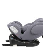KikkaBoo Scaun auto pentru copii cu ISOFIX I-Felix LightGreycertificat I-Size 40-150cmR129SPS-protectie impact lateral tetiera reglabila 11 pozitiisezut rotativ5 pozitii inclinare spatarcentura top tetherreductor