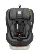 KikkaBoo Scaun auto rotativ cu isofix 0-25 kg Twister Gri