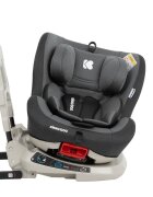 KikkaBoo Scaun auto rotativ cu isofix 0-25 kg Twister Gri