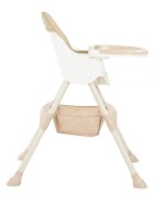 KikkaBoo Scaun de masa 2 in 1 cu picioare pliabile Brie Beige