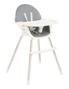 KikkaBoo Scaun de masa 2 in 1 Nutri Steel Grey