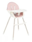 KikkaBoo Scaun de masa 2 in 1 Nutri Steel Pink