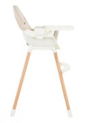KikkaBoo Scaun de masa 2in1 Nutri Wood Beige