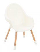 KikkaBoo Scaun de masa 2in1 Nutri Wood Beige