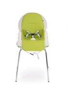 KikkaBoo Scaun de masa 3in1 Creamy Green transformabil in inaltatorcadru metalicsuport picioare husa lavabilatavita dubla reglabilacentura de siguranta