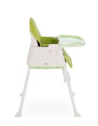 KikkaBoo Scaun de masa 3in1 Creamy Green transformabil in inaltatorcadru metalicsuport picioare husa lavabilatavita dubla reglabilacentura de siguranta