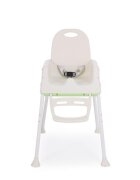 KikkaBoo Scaun de masa 3in1 Creamy Green transformabil in inaltatorcadru metalicsuport picioare husa lavabilatavita dubla reglabilacentura de siguranta