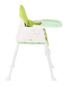 KikkaBoo Scaun de masa 3in1 Creamy Green transformabil in inaltatorcadru metalicsuport picioare husa lavabilatavita dubla reglabilacentura de siguranta