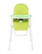 KikkaBoo Scaun de masa 3in1 Creamy Green transformabil in inaltatorcadru metalicsuport picioare husa lavabilatavita dubla reglabilacentura de siguranta