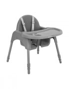 KikkaBoo Scaun de masa pentru copii 2in1 Jammy Greycentura de sigurantamasuta detasabilasuport picioarebaza antiderapantausor de curatatgreutate admisa 15kg Jammy Grey