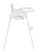 KikkaBoo Scaun de masa pentru copii Jammy White 2in1centura de sigurantamasuta detasabilasuport picioarebaza antiderapantausor de curatatgreutate admisa 15kg