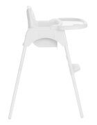 KikkaBoo Scaun de masa pentru copii Jammy White 2in1centura de sigurantamasuta detasabilasuport picioarebaza antiderapantausor de curatatgreutate admisa 15kg