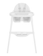 KikkaBoo Scaun de masa pentru copii Jammy White 2in1centura de sigurantamasuta detasabilasuport picioarebaza antiderapantausor de curatatgreutate admisa 15kg