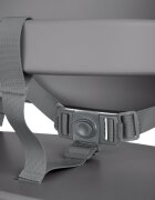 KikkaBoo Scaun de masa pentru copii Nordy Dark Grey multifunctional cu structura din lemninaltime reglabila 10 nivelerecomandat pana la 10 ani35 kgcentura de sigurantamasuta detasabila