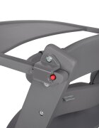 KikkaBoo Scaun de masa pentru copii Nordy Dark Grey multifunctional cu structura din lemninaltime reglabila 10 nivelerecomandat pana la 10 ani35 kgcentura de sigurantamasuta detasabila