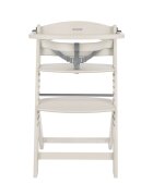 KikkaBoo Scaun de masa pentru copii Nordy Light Beige multifunctional cu structura din lemninaltime reglabila 10 nivelerecomandat pana la 10 ani35 kgcentura de sigurantamasuta detasabila