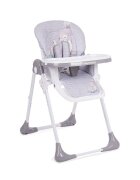 KikkaBoo Scaun de masa pentru copii Sweet Nature Grey Deer cu inaltime reglabila pliabil spatar reglabil roti husa impermeabila detasabila suport picioare reglabil tavita dublacenturi de sigurantasistem siguranta antialunecare