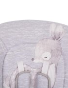KikkaBoo Scaun de masa pentru copii Sweet Nature Grey Deer cu inaltime reglabila pliabil spatar reglabil roti husa impermeabila detasabila suport picioare reglabil tavita dublacenturi de sigurantasistem siguranta antialunecare