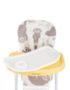 KikkaBoo Scaun de masa Vitto Yellow Sloth cu spatar reglabil7 pozitii inaltimecentura in 5 punctesuport picioarepliabil compact