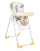 KikkaBoo Scaun de masa Vitto Yellow Sloth cu spatar reglabil7 pozitii inaltimecentura in 5 punctesuport picioarepliabil compact