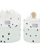 KikkaBoo Set 2 cosuri de depozitare 18cm si 14cm Bear with me Mint