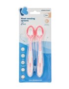 KikkaBoo Set 2 lingurite cu senzor de temperatura Boo Pink