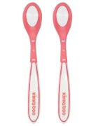 KikkaBoo Set 2 lingurite cu senzor de temperatura Boo Pink