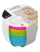 KikkaBoo Set 4 boluri pentru copii Rainbow fara BPA capacitate 300 ml
