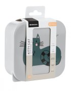 KikkaBoo Set 4 cutii pentru pranz Kitty Cat Grey