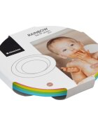 KikkaBoo Set 4 farfurii pentru copii Rainbow fara BPA capacitate 400 ml