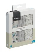KikkaBoo Set 6 mini prosopele Dreamy Fields Grey 30x30 cm din muselinatesatura naturala respirabila din bumbacutilizare multiplaimprimeu vesel