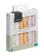 KikkaBoo Set 6 mini prosopele Hedge-Hugs 30x30 cm din muselinatesatura naturala respirabila din bumbacutilizare multiplaimprimeu vesel