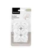 KikkaBoo Set 6 protectii priza pentru bebelusi si copii Alb compatibile cu prize standard