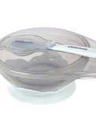 KikkaBoo Set castron cu ventuza si lingurita Bluecapacitate 250mlfara bpacompartiment pentru lingurita