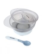 KikkaBoo Set castron cu ventuza si lingurita Bluecapacitate 250mlfara bpacompartiment pentru lingurita