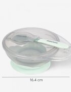 KikkaBoo Set castron cu ventuza si lingurita Mintcapacitate 250mlfara bpacompartiment pentru lingurita